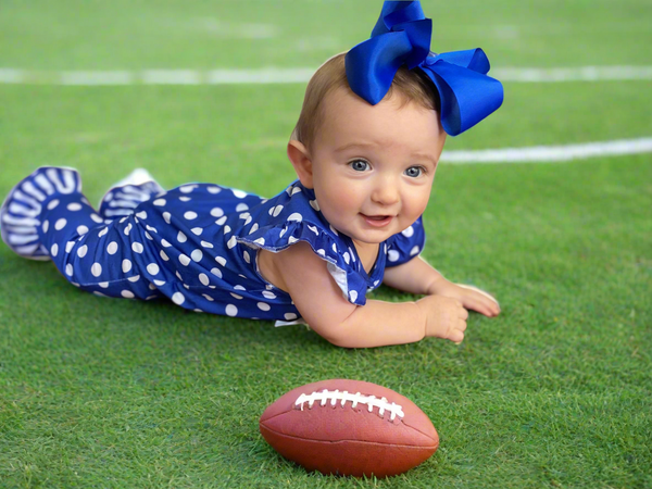 Football Ruffle Romper