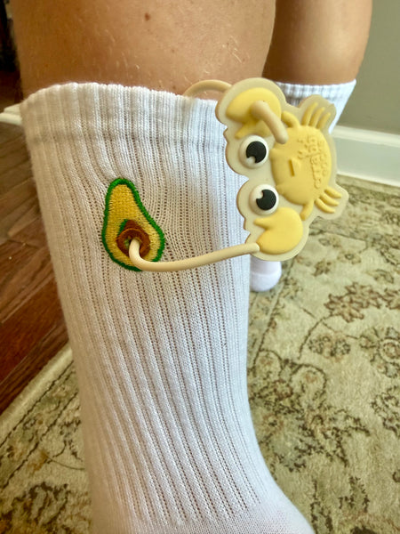 Crrabbi Adult Crew Socks - Farmers Market Collection 🍓