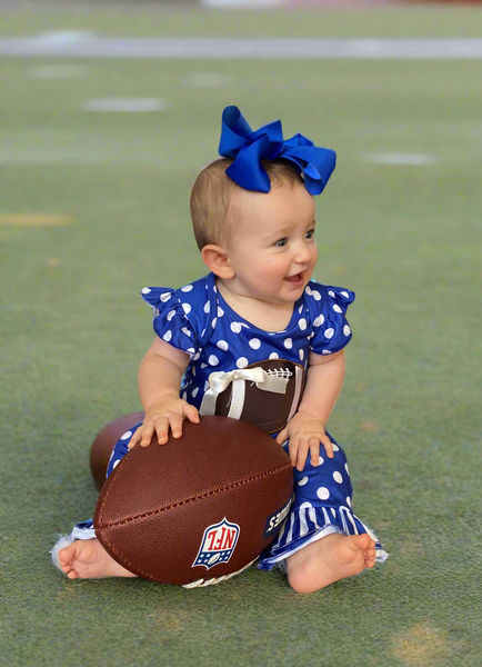 Football Ruffle Romper