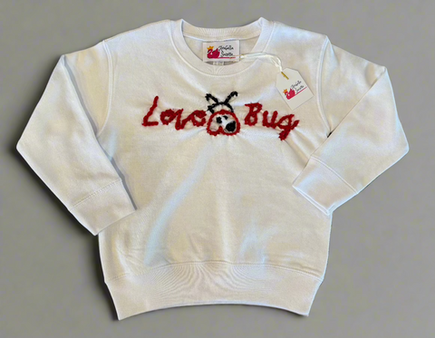 “Love Bug” Hand Embroidered Sweatshirt