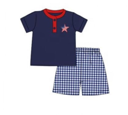 Stars & Stripes T-Shirt & Shorts Set