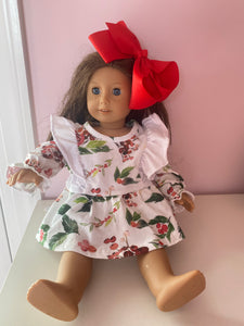 18” Doll Dress - Hollyberry Kisses